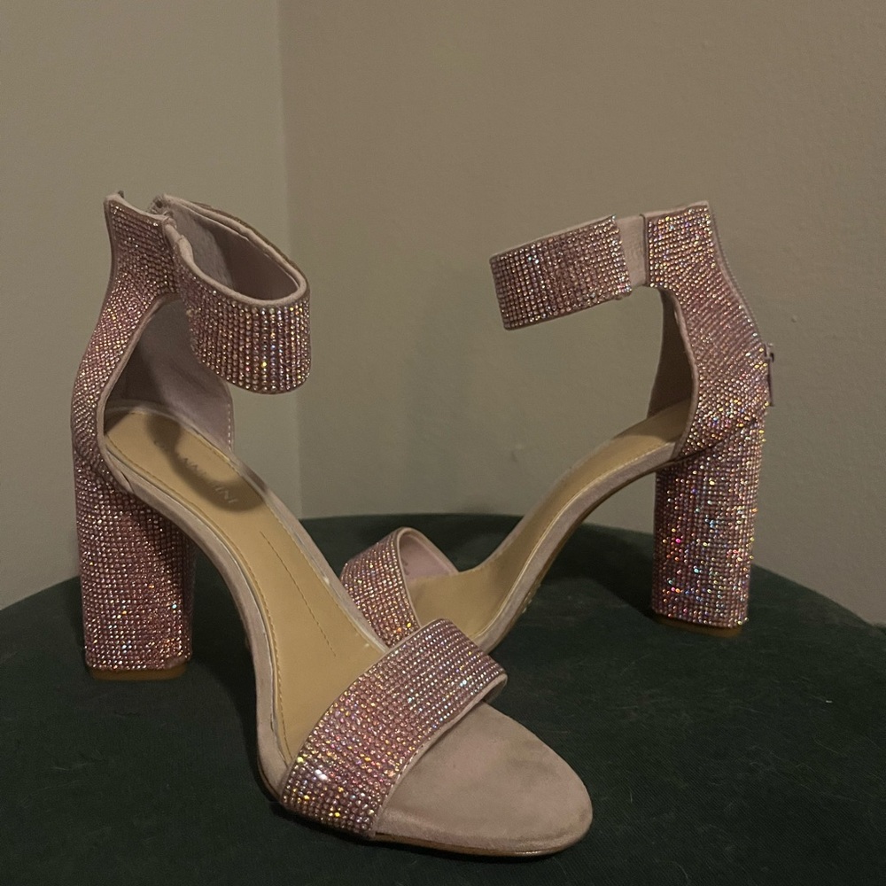 Gianni Bini Pink Rhinestone Heels